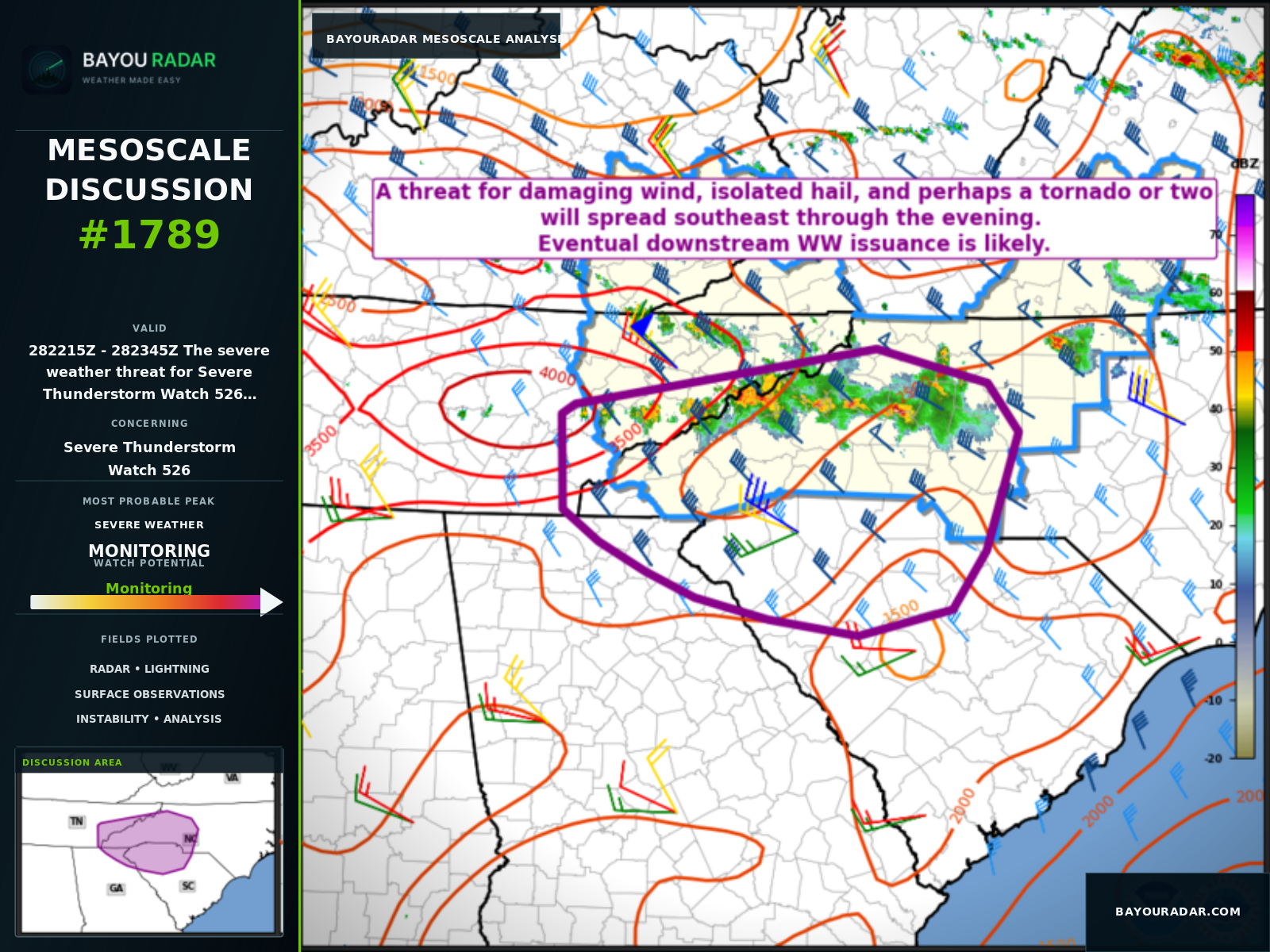 BayouRadar Mesoscale Discussion graphic for #1789