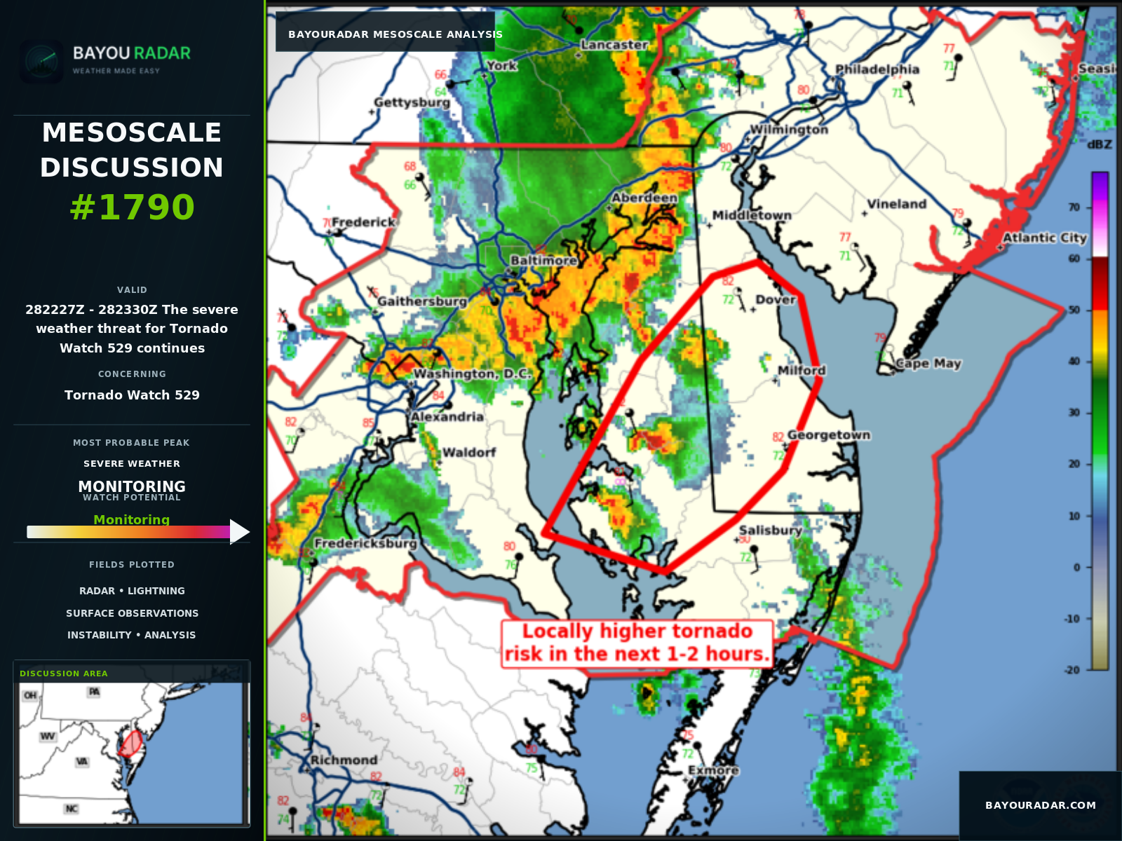 BayouRadar Mesoscale Discussion graphic for #1790