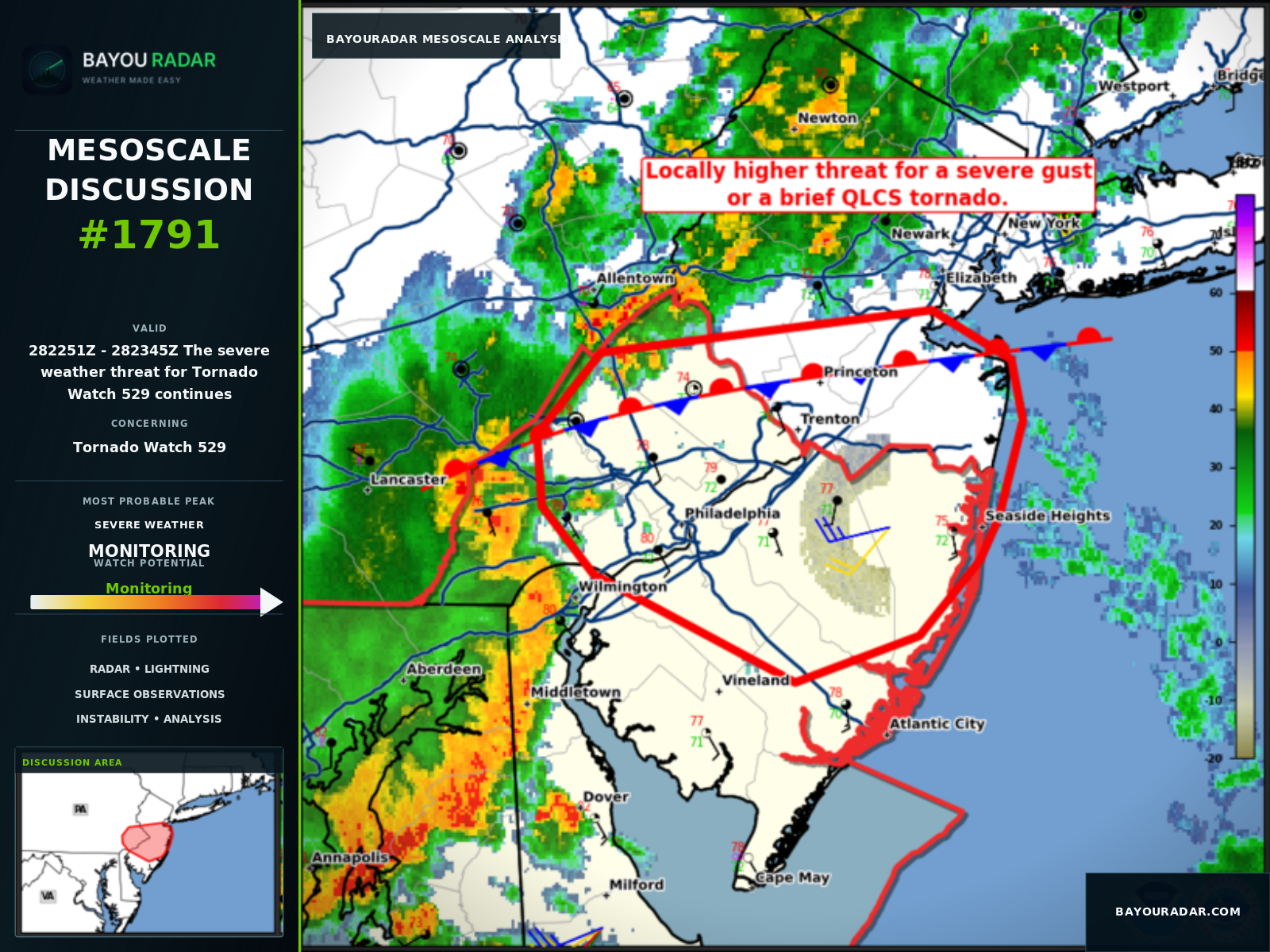 BayouRadar Mesoscale Discussion graphic for #1791